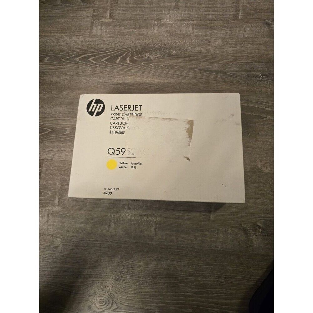 HP OEM Genuine Toner Q5952AC Yellow 643A New in Sealed Box 4700 whitebox